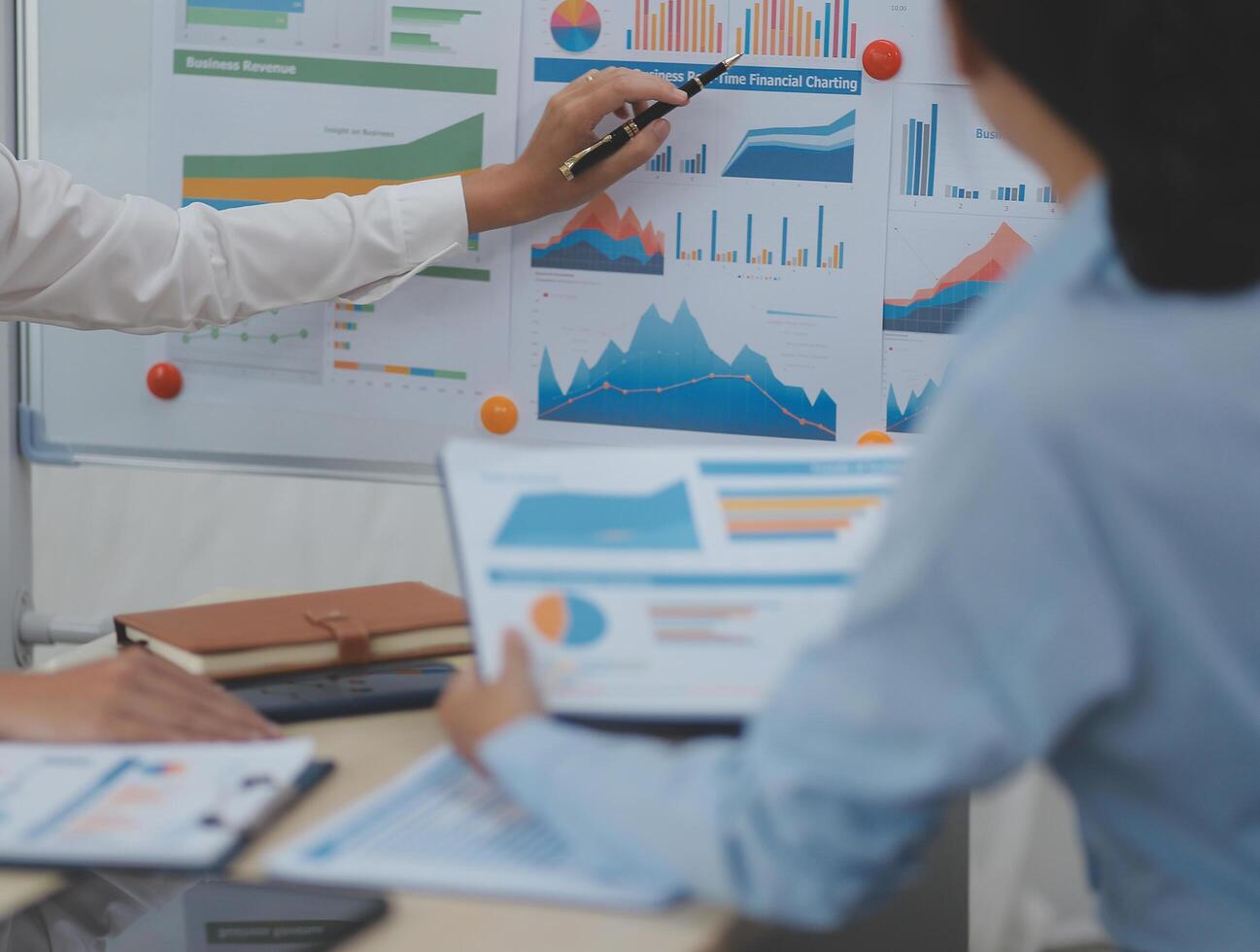 Business Documents, Auditor businesswoman checking searching document legal prepare paperwork or report for analysis TAX time,accountant Documents data contract partner deal in workplace office photo