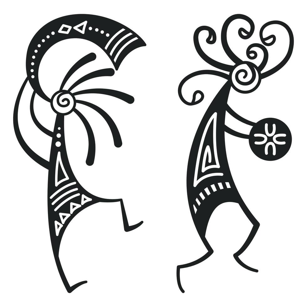 Kokopelli printable design vector