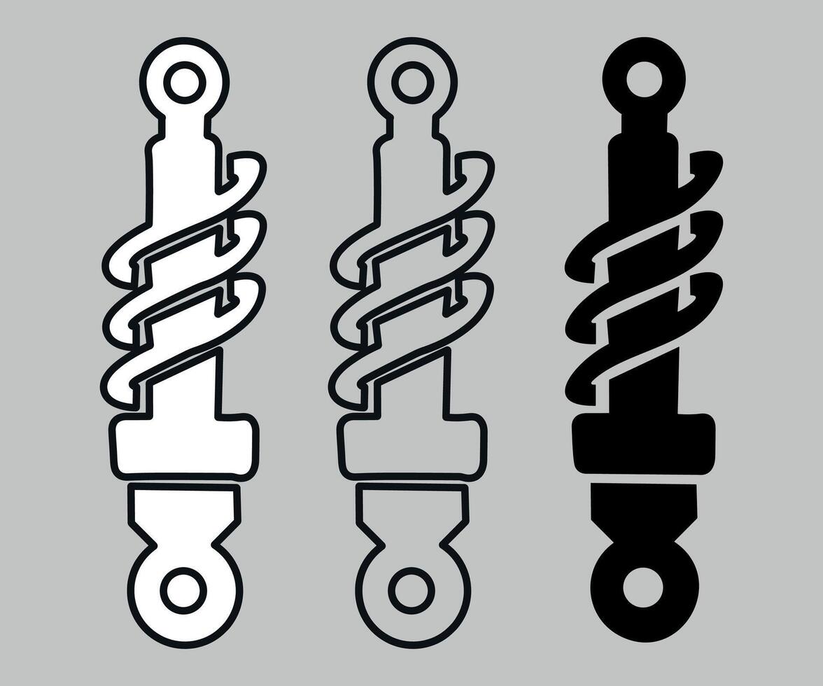 car spring icon isolated vector