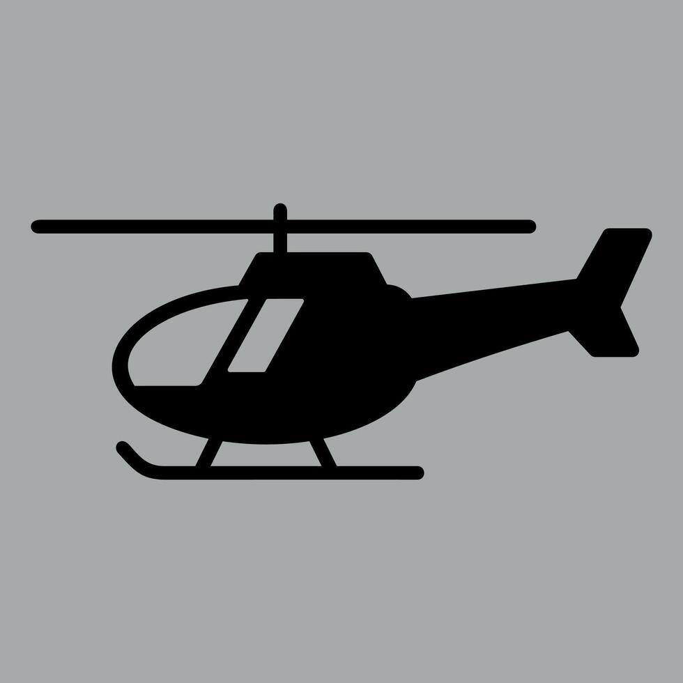 helicopter icon isolated vector