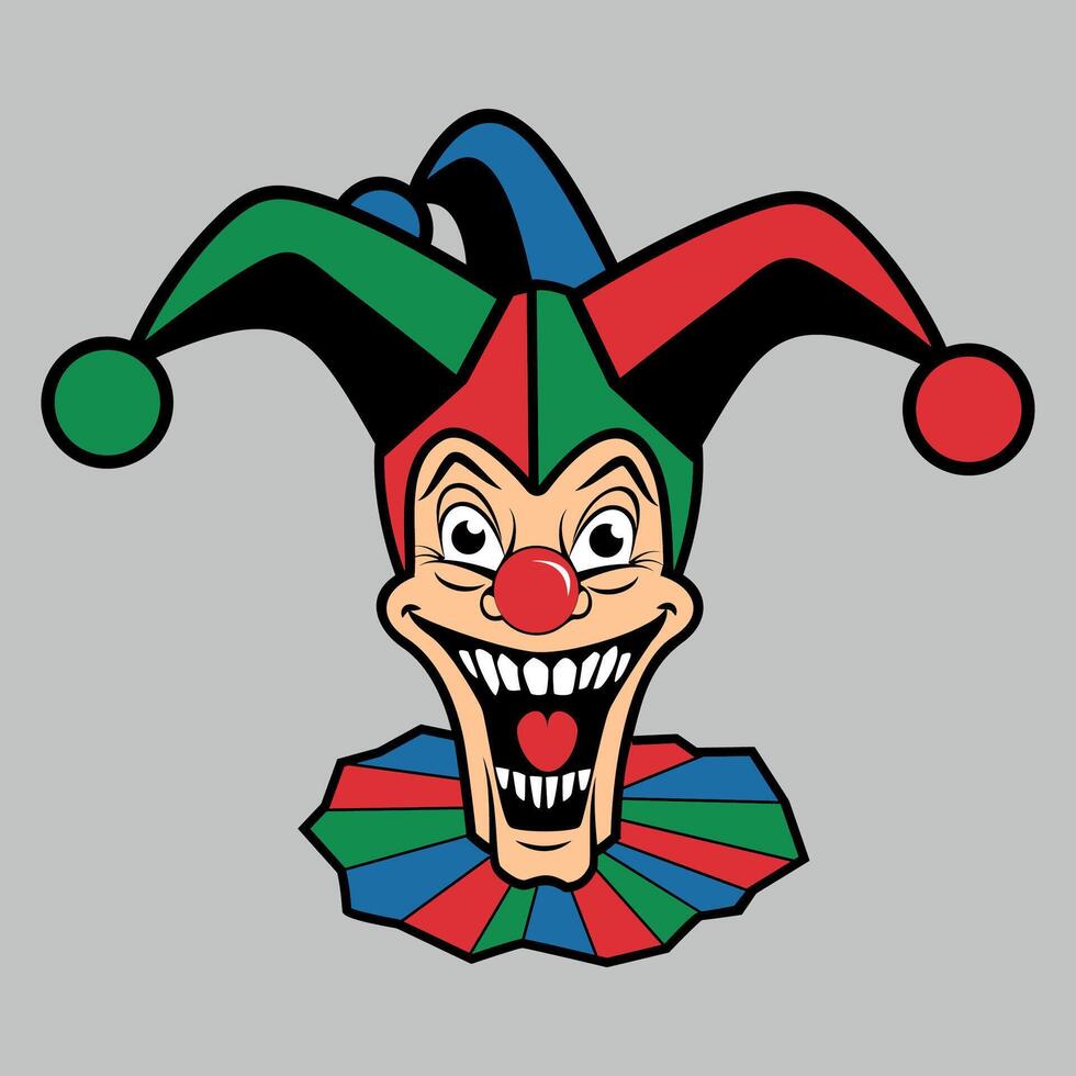 clown icon isolated vector