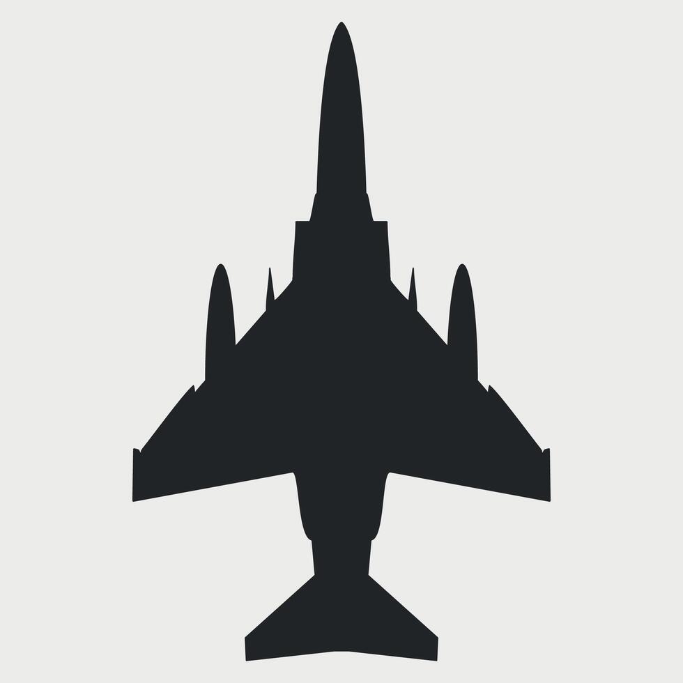 military aircraft icon isolated vector