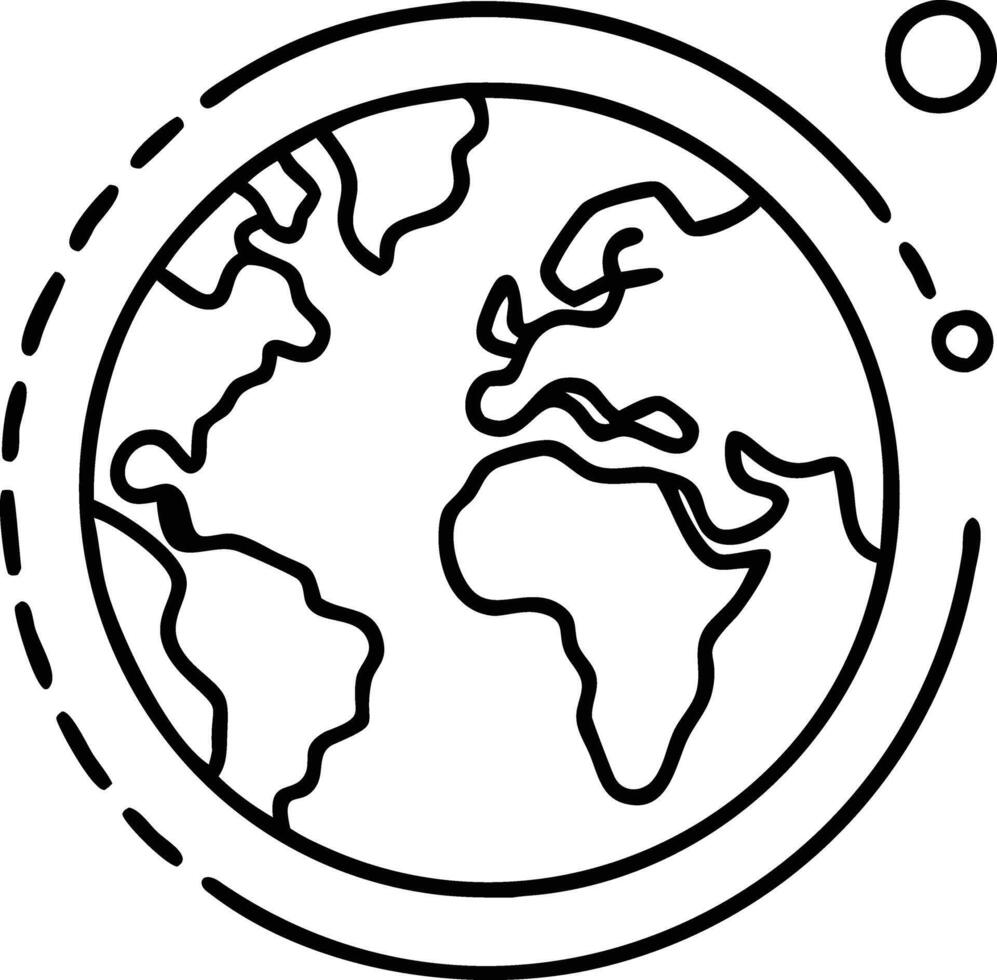Earth globe icon illustration vector