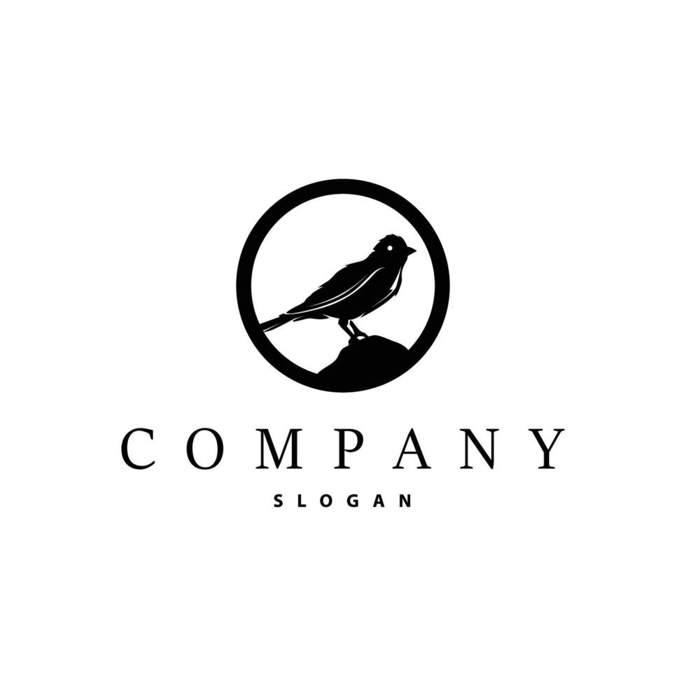 bird logo design template vector