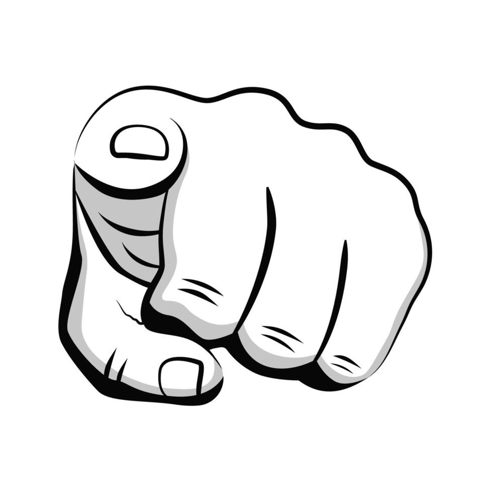 Finger pointing at you . We need you vector