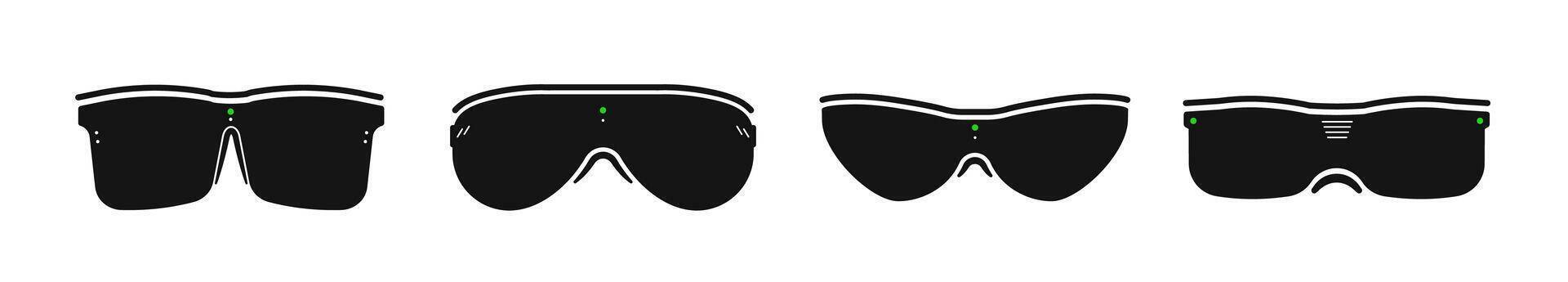 tech virtual reality glasses vector