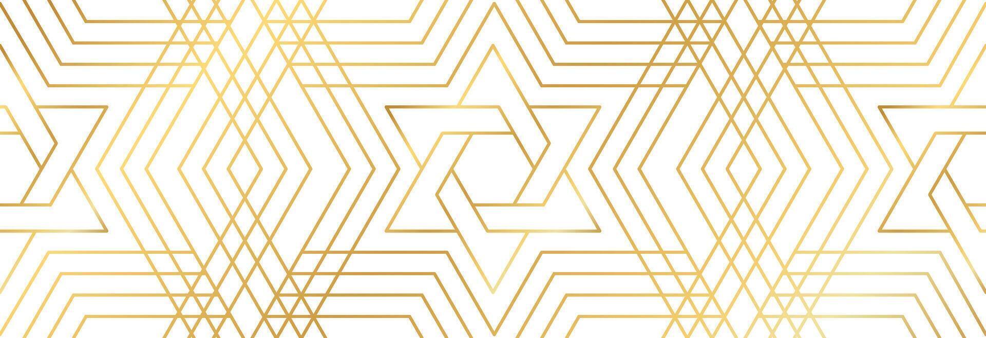 Star of David on a seamless background. vector