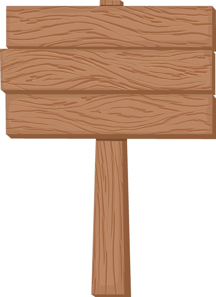 Wooden Sign Post Board vector