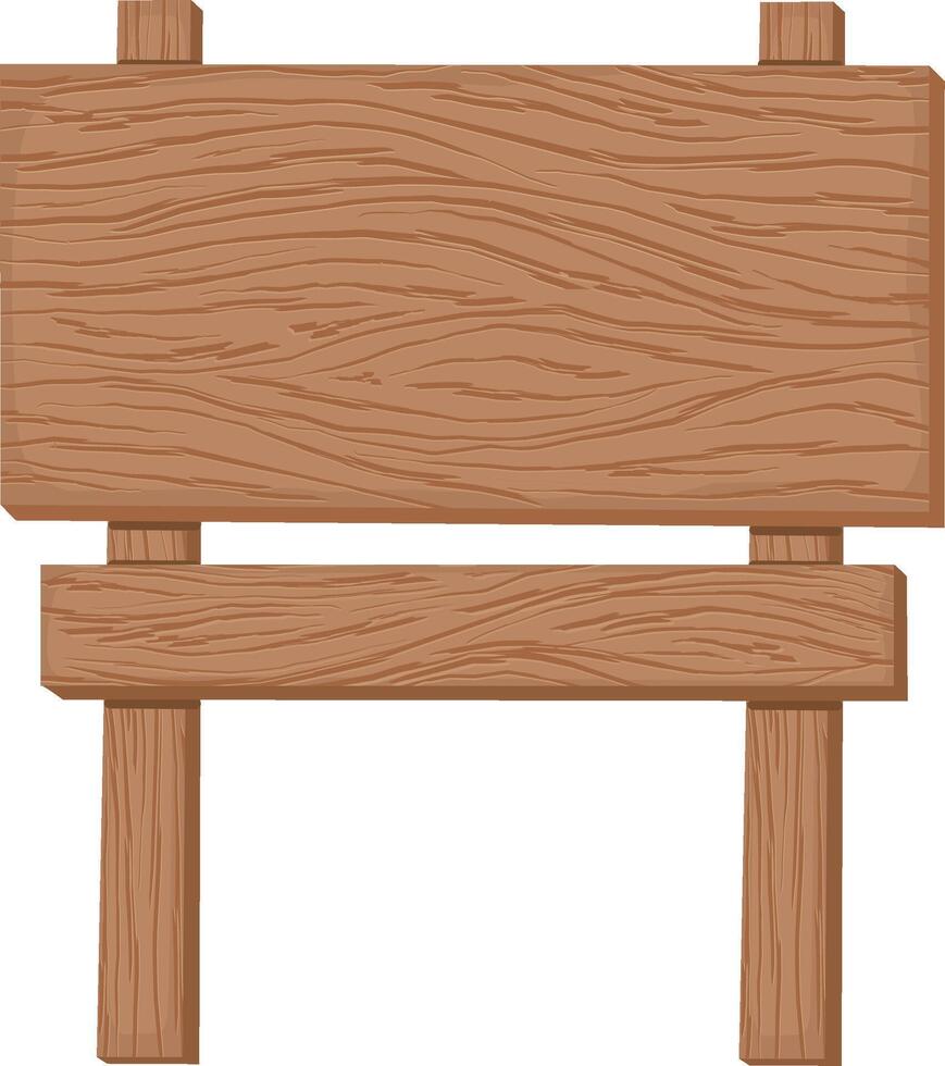 Wooden Board Banner vector