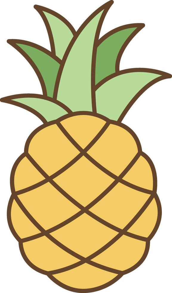 Pineapple Fruit Clipart vector