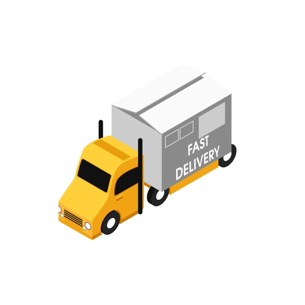 Cargo taxi mobile app. Delivery service banner vector