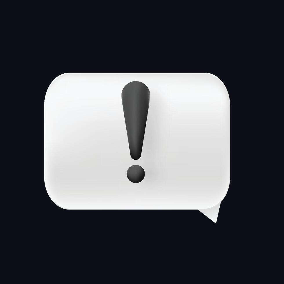 Warning exclamation sign icon vector