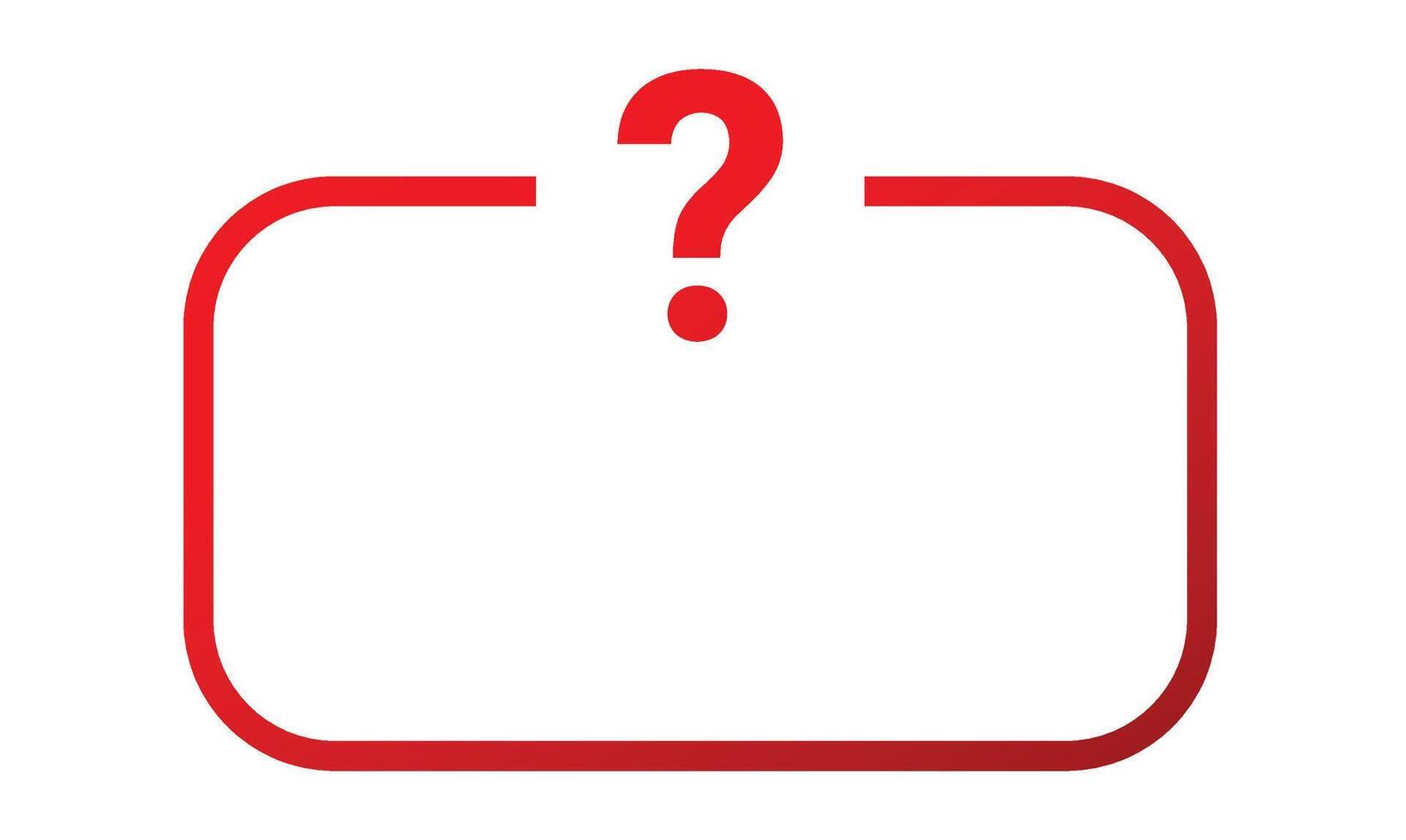 Question box faq text banner vector