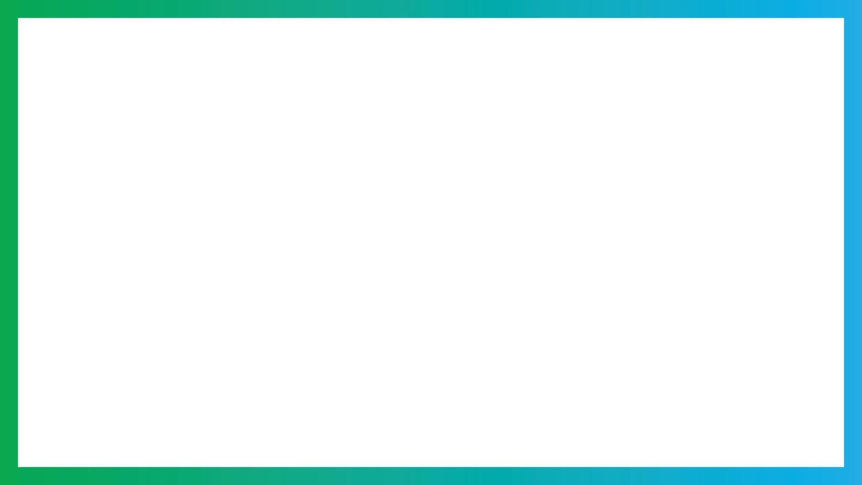 Green and Sky Blue Frame 16 into 9 Ratio vector