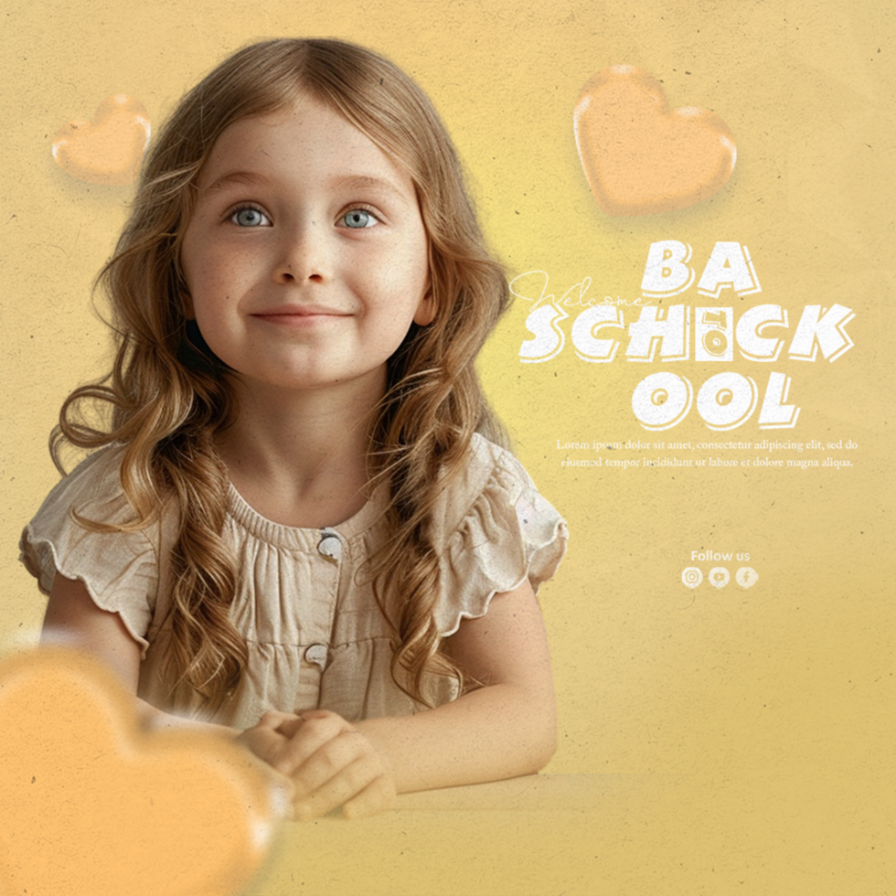 Back To School Flyer Template psd