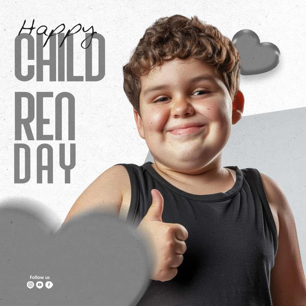 Happy childrens day 2024 template design psd