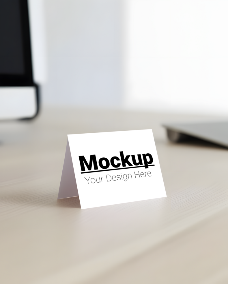 Elegant Office Card Display psd