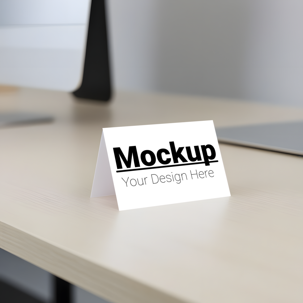 Simple Workspace Card Display psd