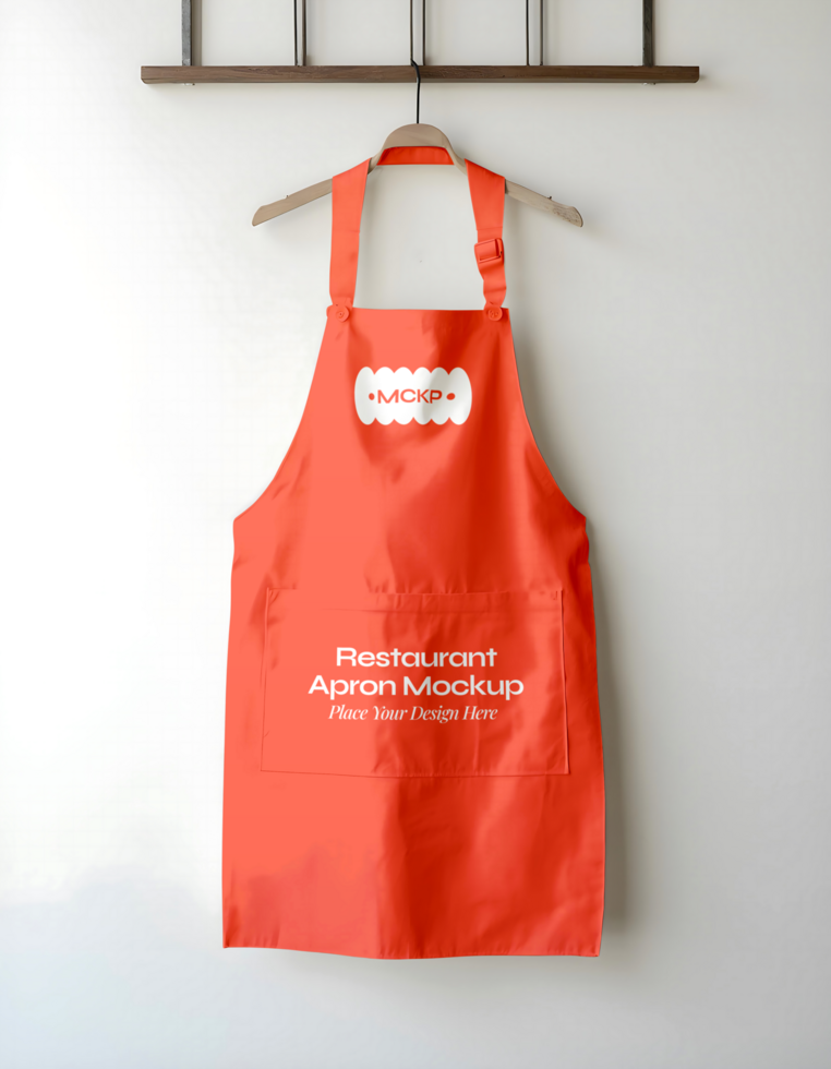 apron Restaurant branding Mockup psd