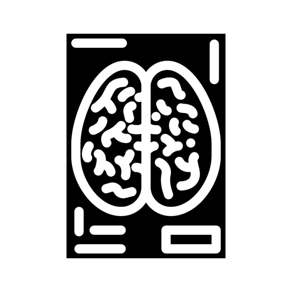 pet scan cancer treatment glyph icon illustration vector