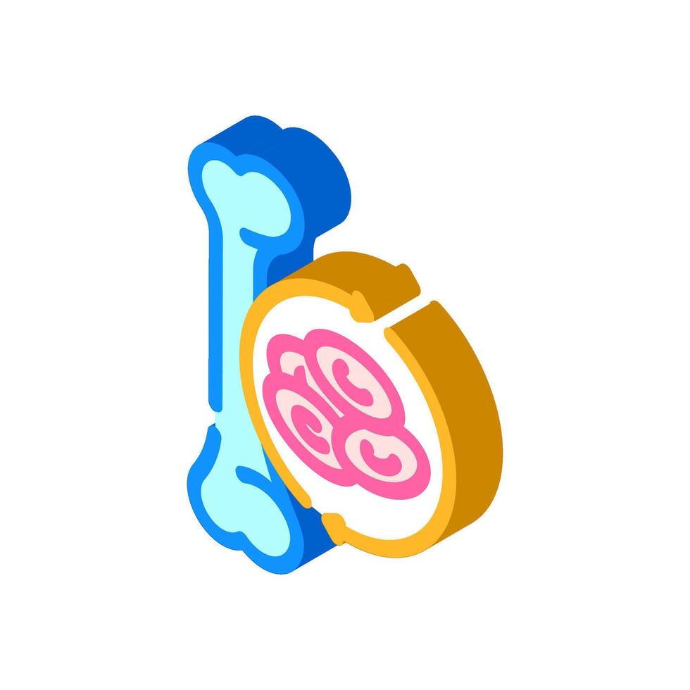 bone marrow transplant cancer treatment isometric icon illustration vector