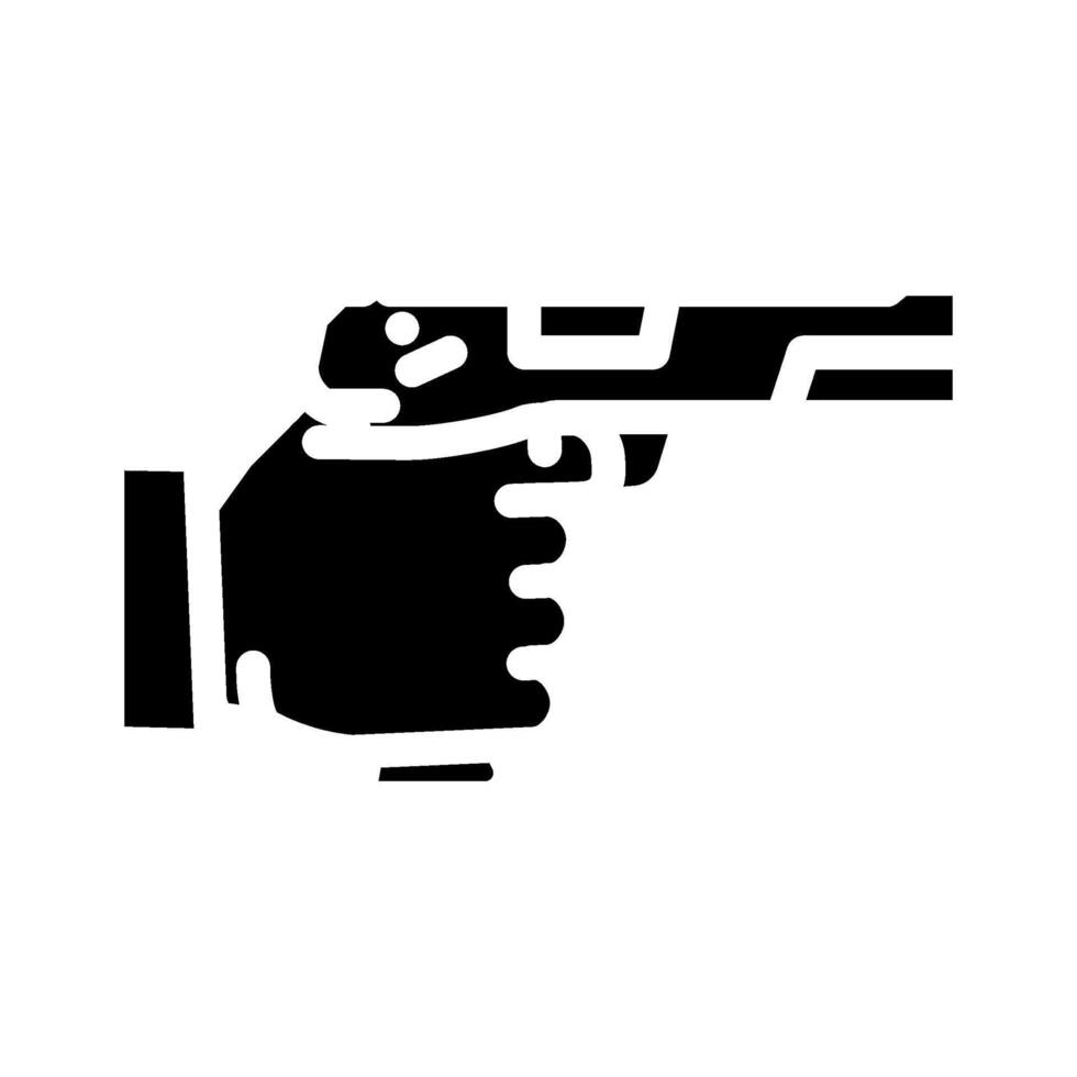 robbery crime glyph icon illustration vector