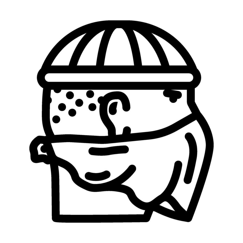 fraud crime line icon illustration vector