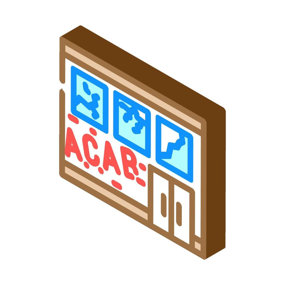 vandalism crime isometric icon illustration vector