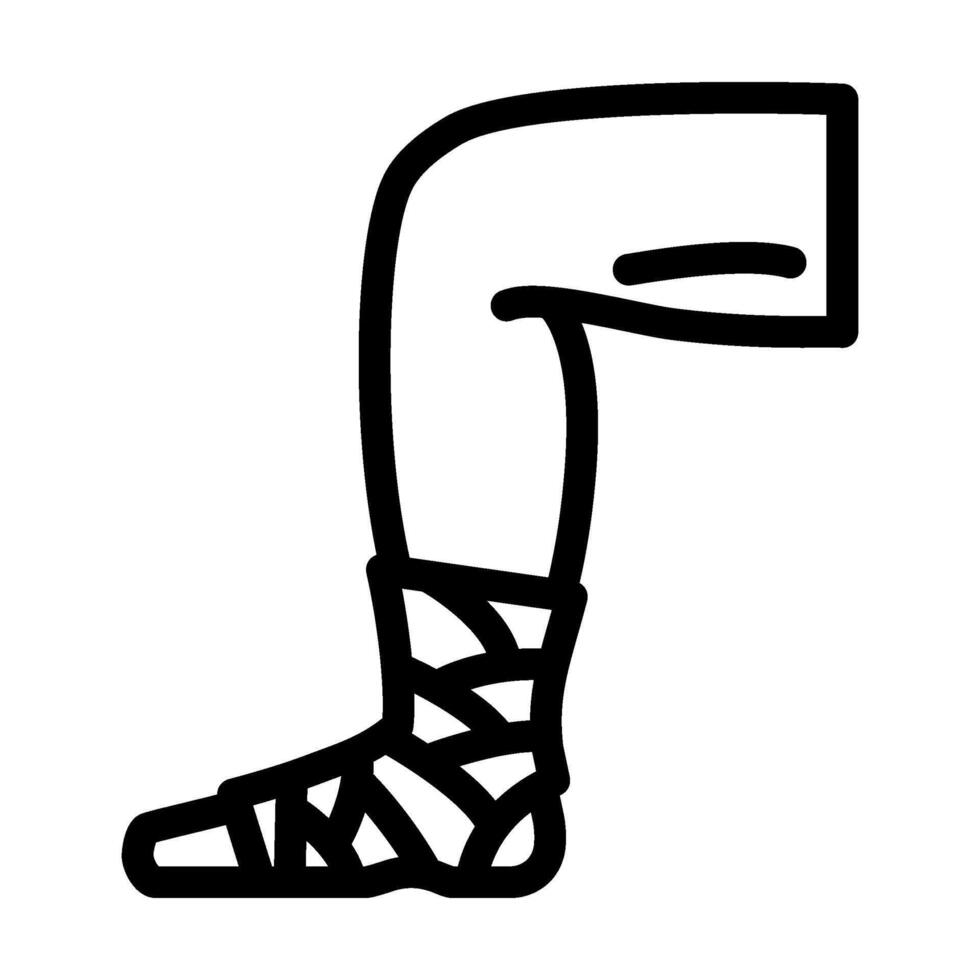 sprain household injury accident line icon illustration vector