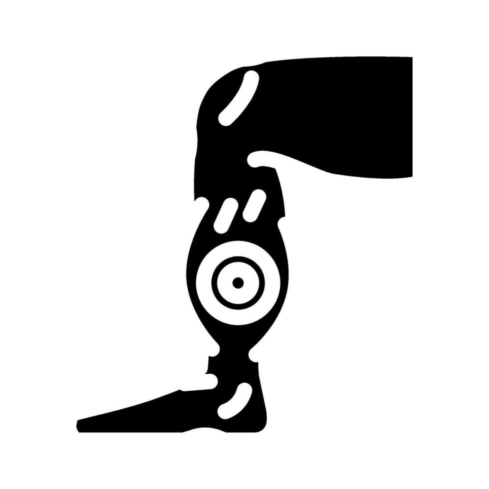strains household injury accident glyph icon illustration vector
