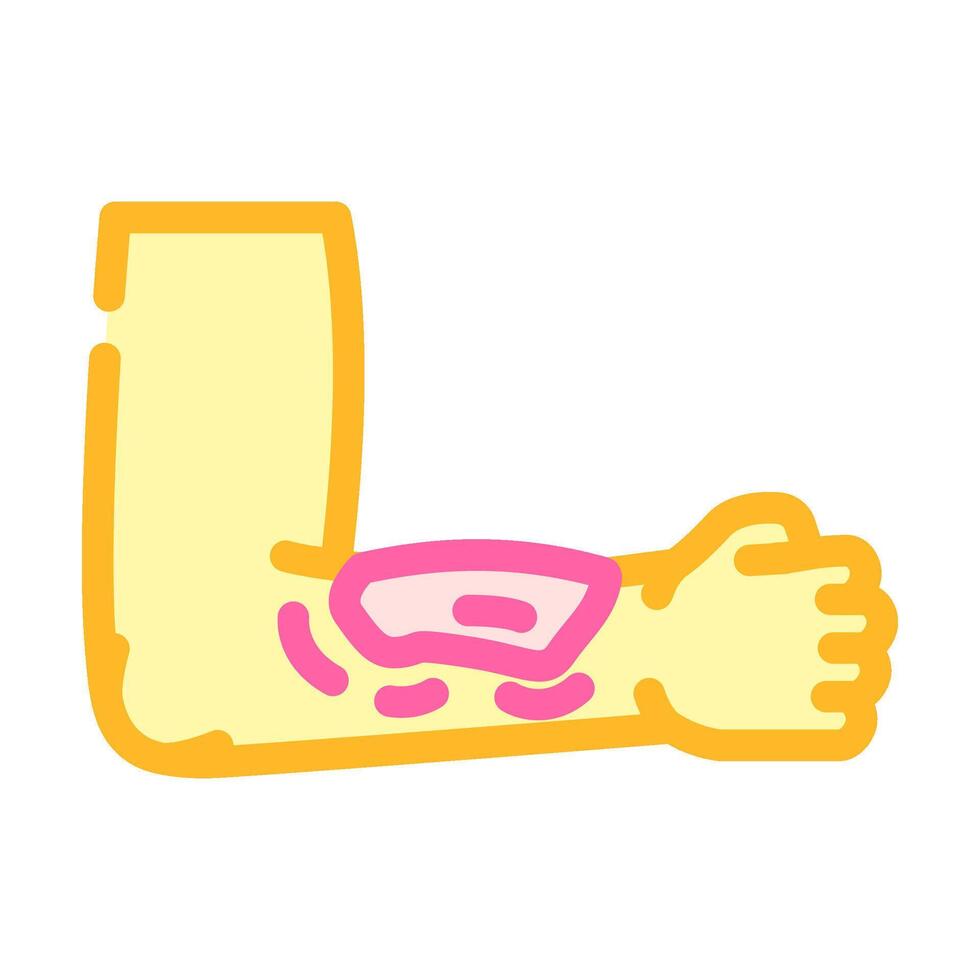 bruises household injury accident color icon illustration vector