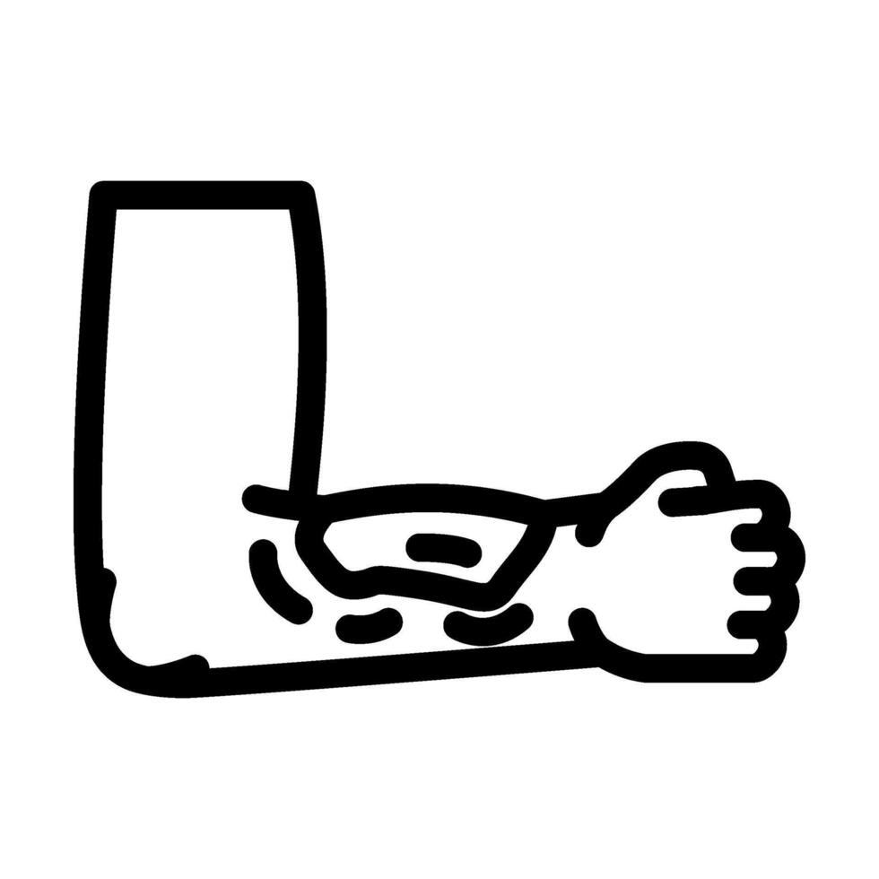 bruises household injury accident line icon illustration vector