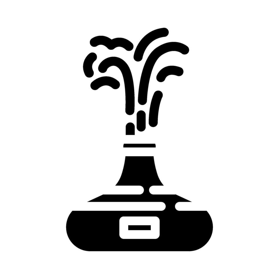 aromatherapy diffuser spa therapy treatment glyph icon illustration vector