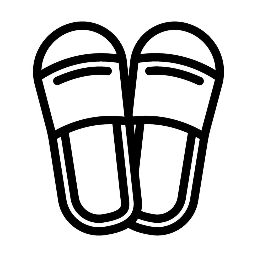 slippers spa therapy treatment line icon illustration vector