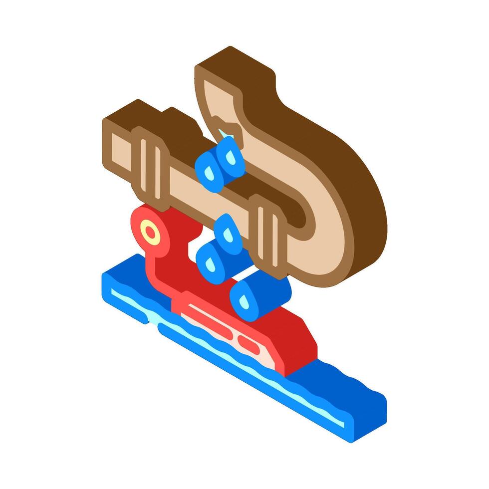 leak detection water saving isometric icon illustration vector