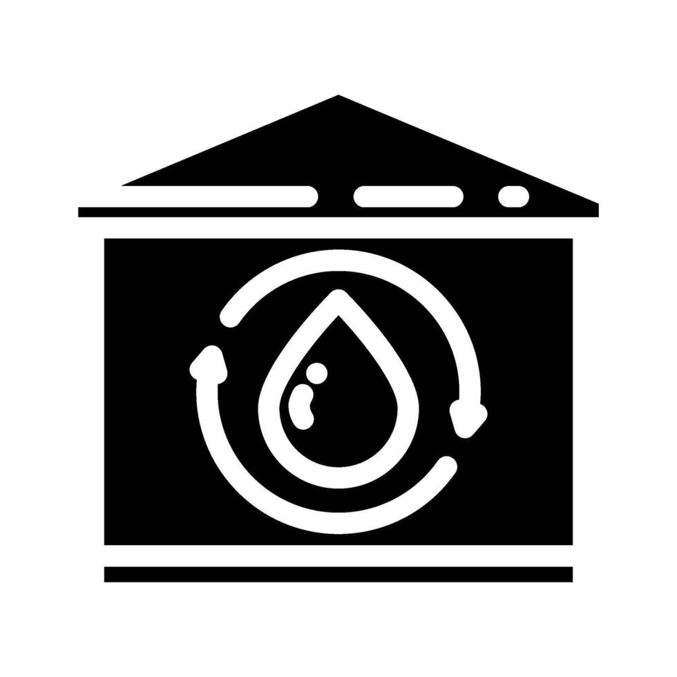 greywater system water saving glyph icon illustration vector