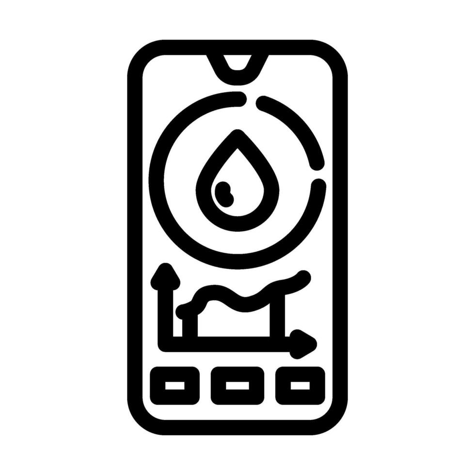 saving app water line icon illustration vector