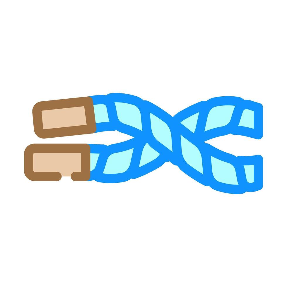 battle ropes fitness tool color icon illustration vector