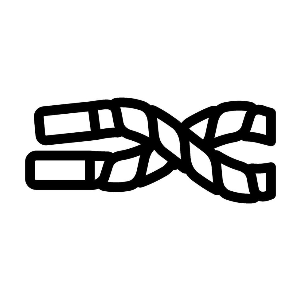 battle ropes fitness tool line icon illustration vector