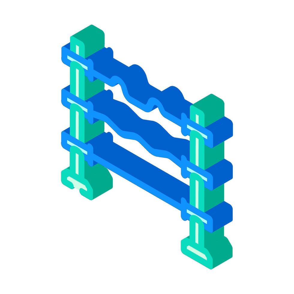 barbell fitness tool isometric icon illustration vector