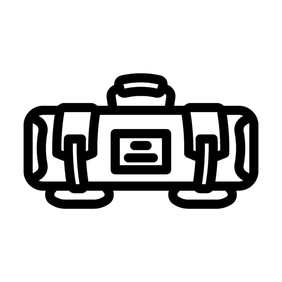 sandbag fitness tool line icon illustration vector