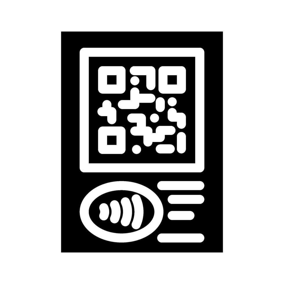 nfc tap to connect glyph icon illustration vector