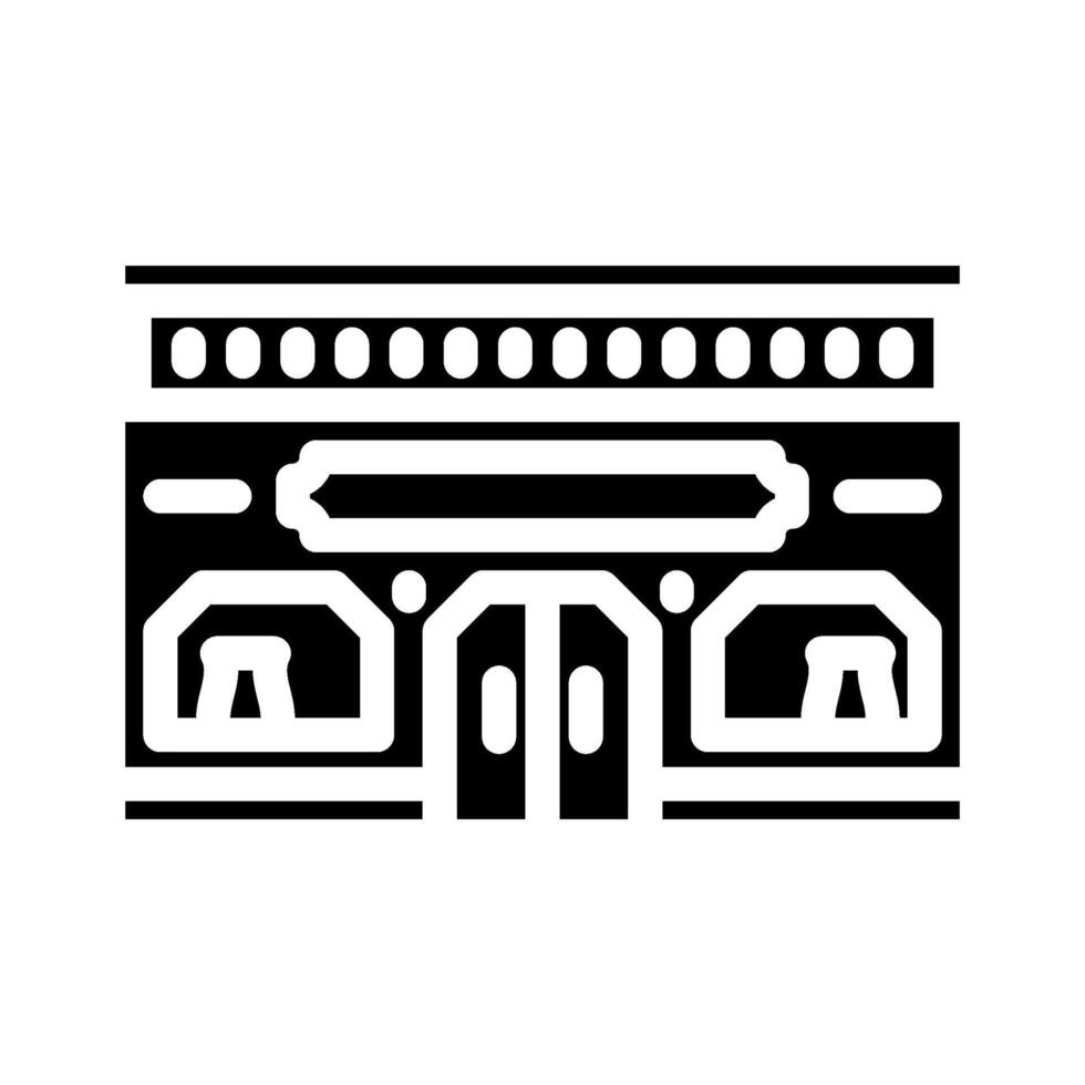 antique shop glyph icon illustration vector