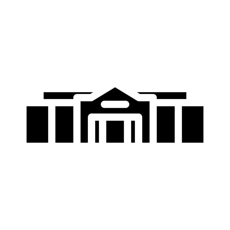 big box store shop glyph icon illustration vector