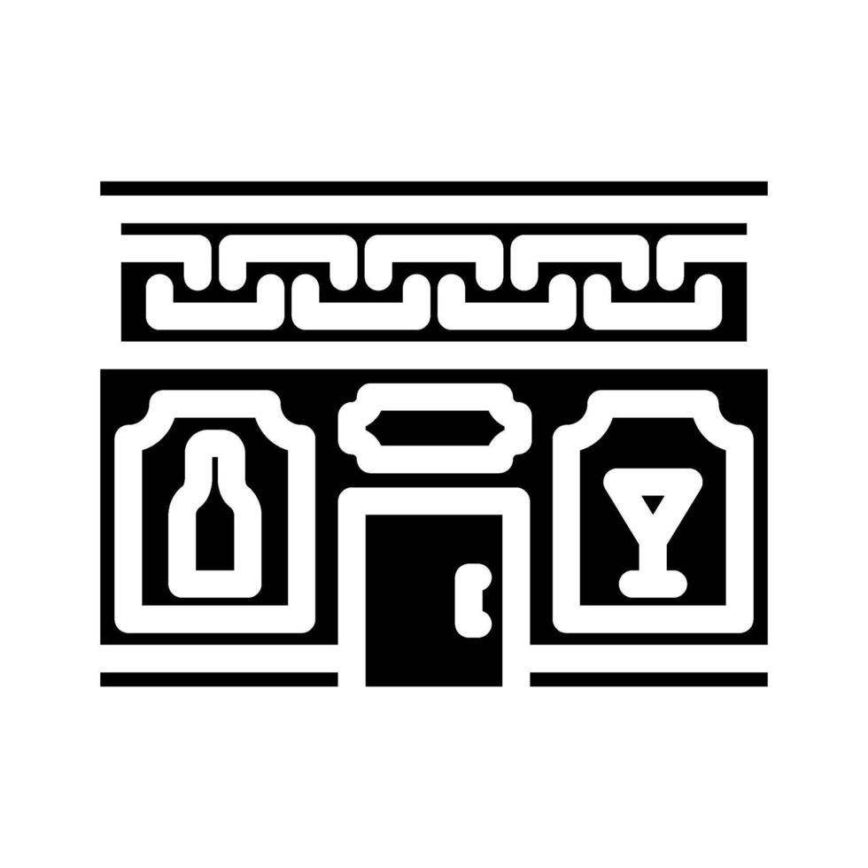 bottle shop glyph icon illustration vector