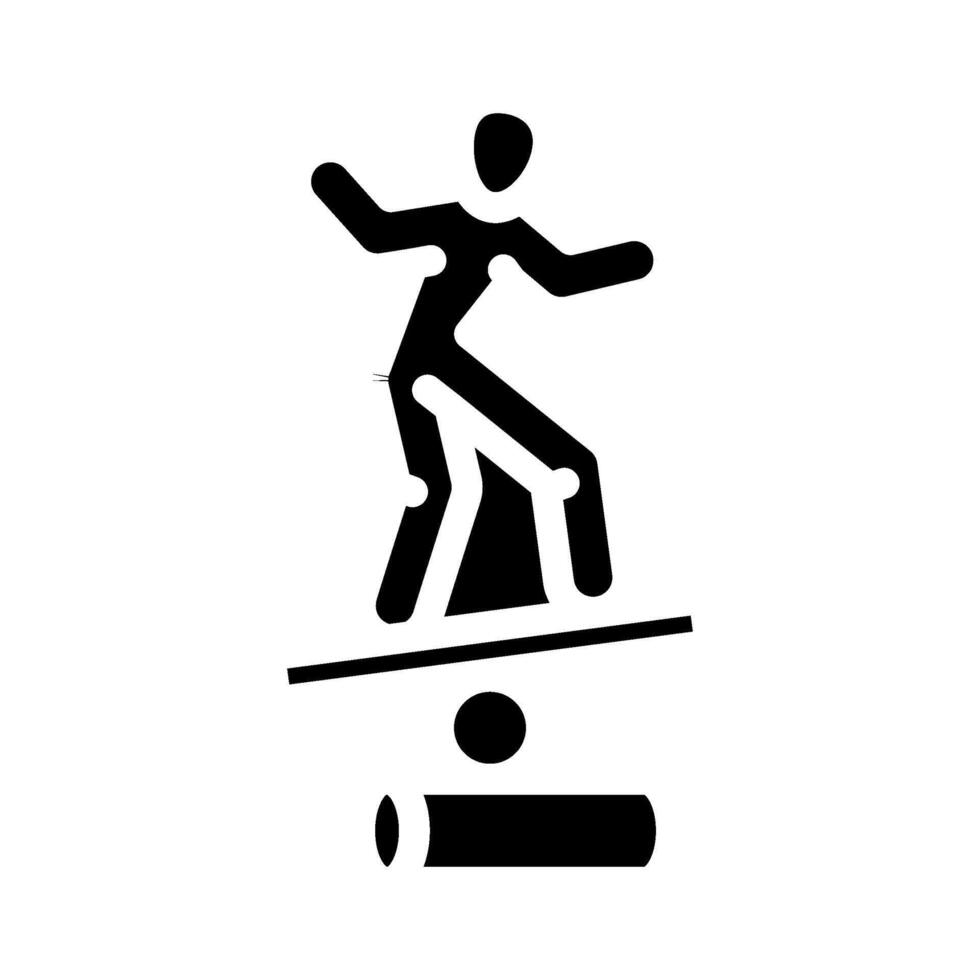adaptabilidad éxito vida glifo icono ilustración vector