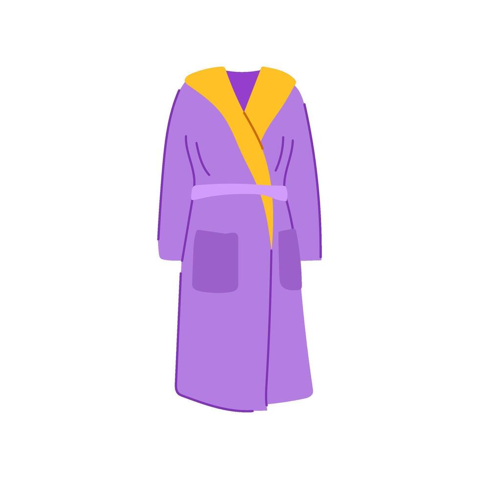 soft bathrobe cartoon illustration vector