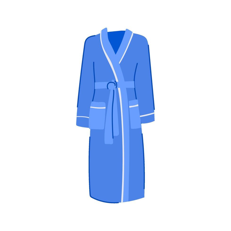warm bathrobe cartoon illustration vector
