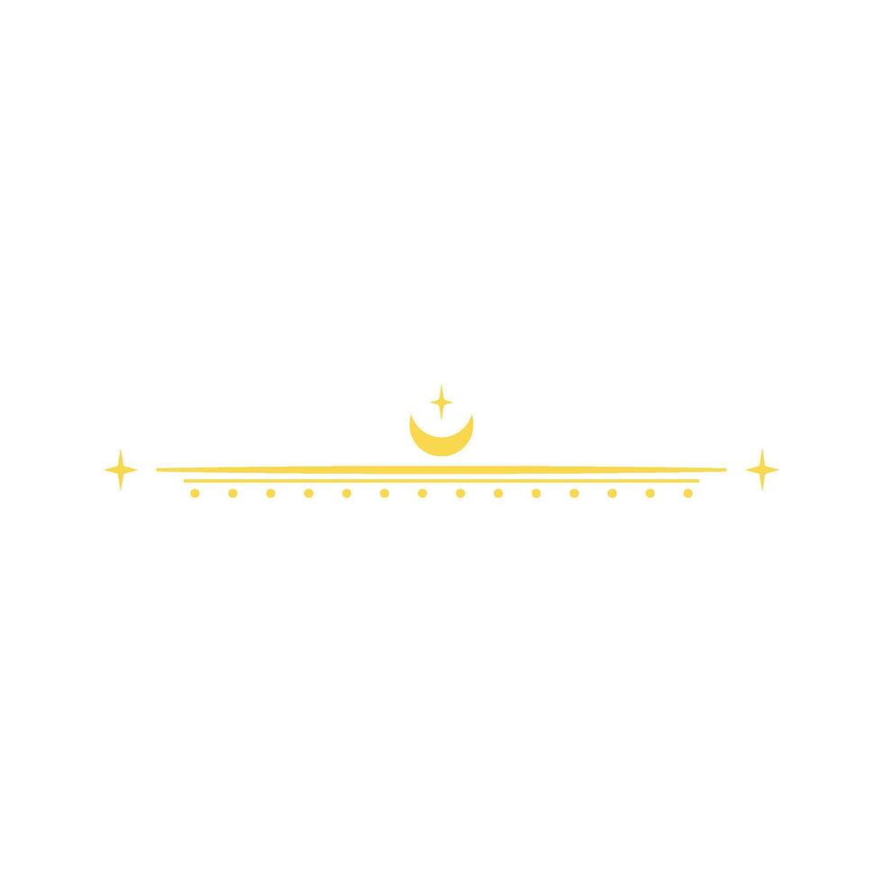 galaxy celestial divider border cartoon illustration vector