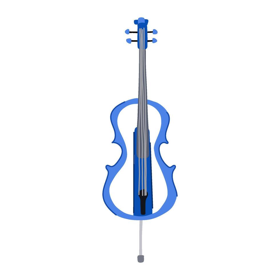 performance cello cartoon illustration vector